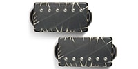 Bare Knuckle Pickups Ragnarok Set Black Battleworn/Nickel Screws 50mm