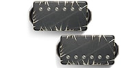 Bare Knuckle Pickups Ragnarok Set Black Battleworn/Nickel Screws 53mm