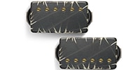 Bare Knuckle Pickups Ragnarok Set Black Battleworn/Gold Screws 50mm