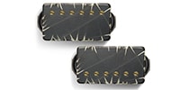 Bare Knuckle Pickups Ragnarok Set Black Battleworn/Gold Screws 53mm