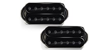 Bare Knuckle Pickups Warpig AlnicoV Set Black/Black Screws 53mm