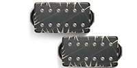 Bare Knuckle Pickups Warpig AlnicoV Set Black Battleworn/Nickel Screws 53mm