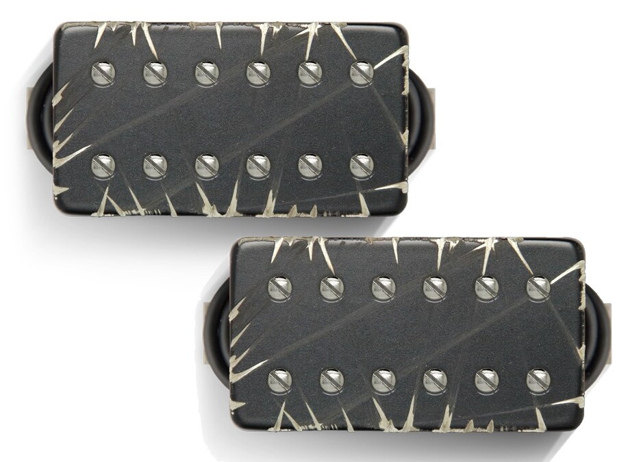 /Warpig AlnicoV Set Black Battleworn/Nickel Screws 53mm