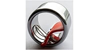 Black Mountain / Slide Ring - Small Silver