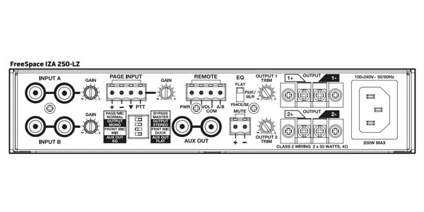 BOSE ボーズ FreeSpace IZA 250-LZ 100W アンプ