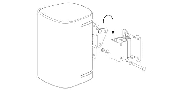 BOSE / Exposed Pan Tilt Bracket White画像2