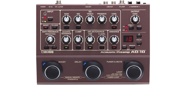 BOSS ( ボス ) AD-10 Acoustic Preamp 送料無料 | サウンドハウス