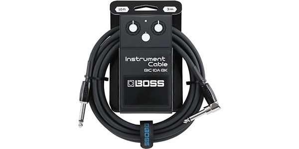 BOSS / BIC-10A-BK 10ft/3m Instrument Cable Black, Straight/Angled