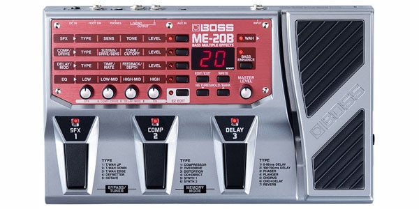 BOSS ME-20B ベース用マルチエフェクター　アダプタ付