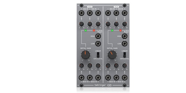 BEHRINGER　130　アナログデュアルVCAモジュール　DUAL　VCA　100　Series　House　送料無料　Sound