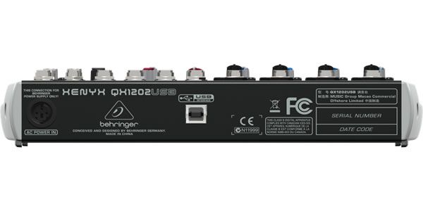 BEHRINGER/QX1202USB 12ch アナログミキサー USBオーディオ