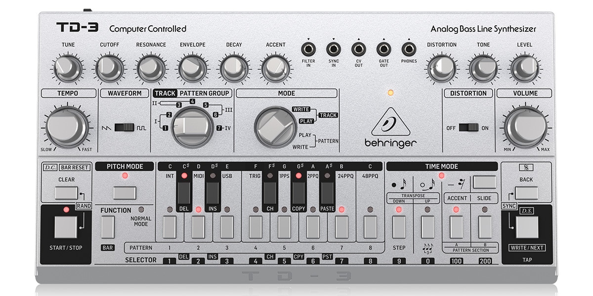 BEHRINGER/TD-3-SR ベースシンセサイザー