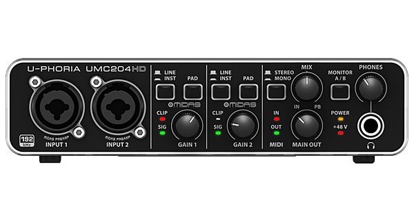 BEHRINGER　サウンドハウス　ベリンガー　UMC204HD　USBオーディオインターフェイス　送料無料