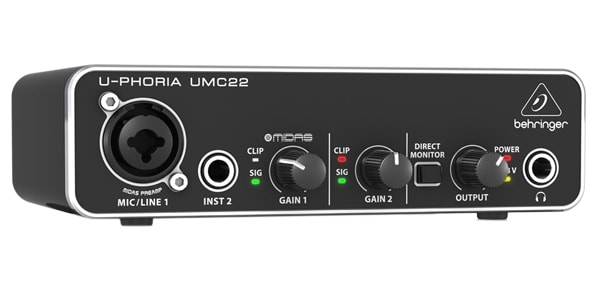 BEHRINGER ベリンガー UMC22 USBオーディオインターフェース