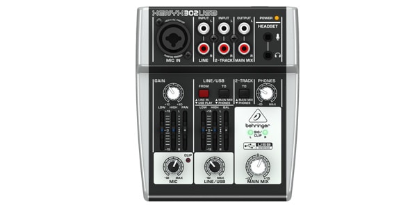 Behringer ベリンガー USBオーディオインターフェース搭載DAW対応ミキサー 302USB XENYX g6bh9ry