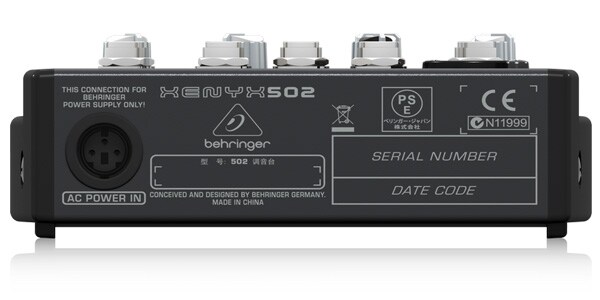BEHRINGER ( ベリンガー )  / XENYX 502 アナログミキサー画像4