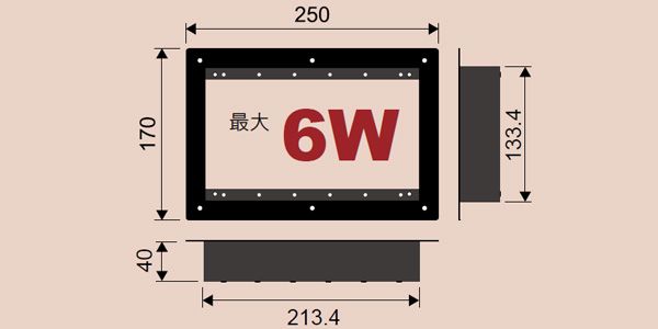 CANARE/CSW-TF-2/6B　コネクターパネル