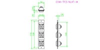 CANARE CSW-TP3-NL4T-W　コネクターパネル