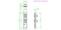 CANARE CSW-TP3-NL4W-W　コネクターパネル