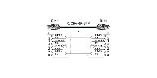 CANARE / ETC6-03-T 移動用LANケーブル CAT6 3m 画像3