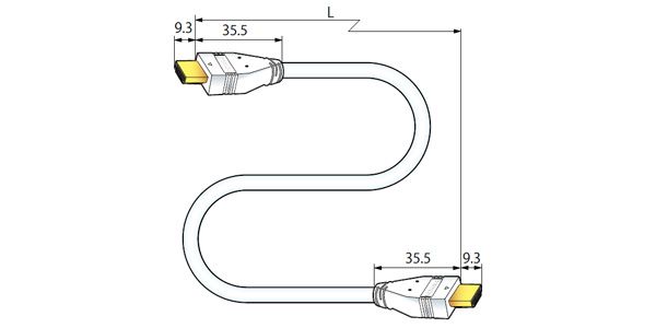 CANARE / HDM006P HDMI cable 60cm 画像3