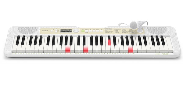  CASIO LK-325 光ナビゲーションキーボード 61鍵盤 白スタンド・白イス・ヘッドホン・ペダルセット カシオ 