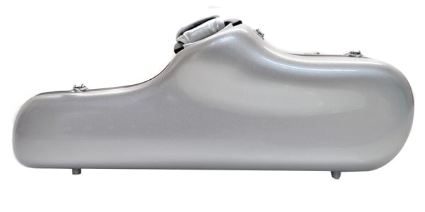 C.C.シャイニーケースII / Alto saxophone case, normal, silver.画像2