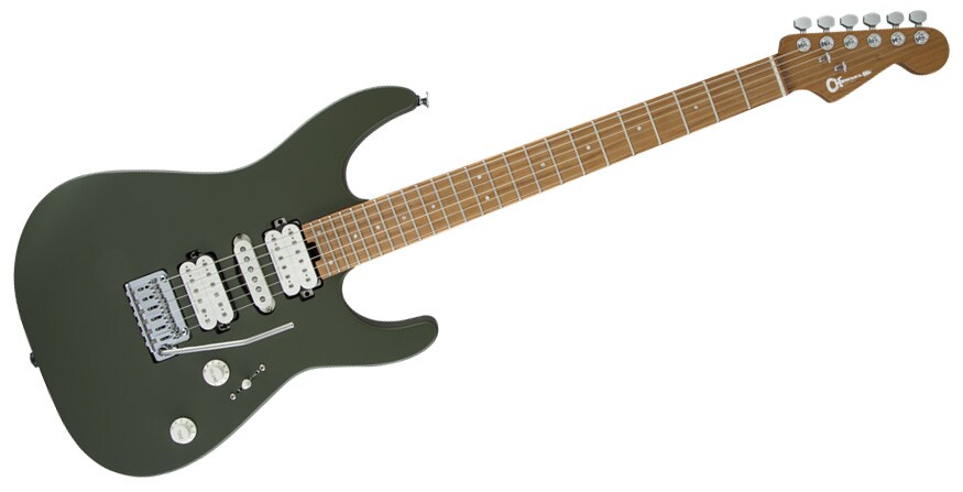 CHARVEL/PM DK24 HSH 2PT MPL - MATTE ARMY DRAB