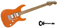 CHARVEL PM DK24 HSH 2PT MPL - SATIN ORANGE CRUSH