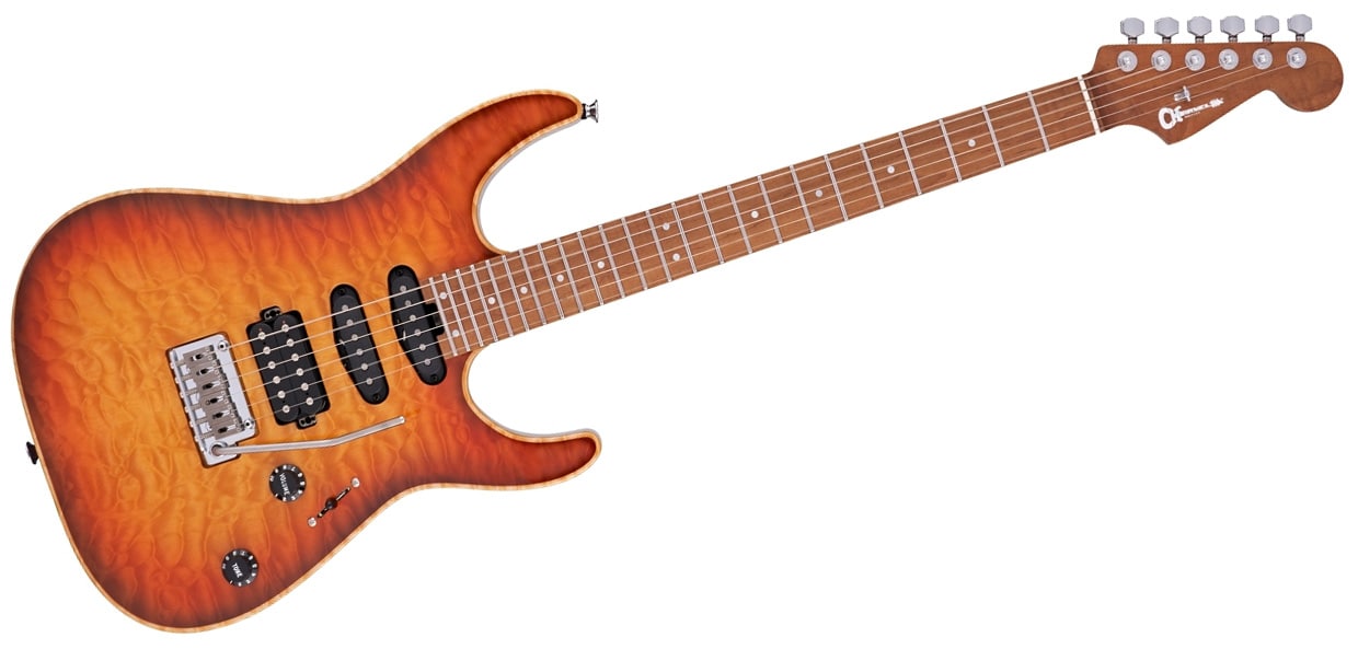 CHARVEL/USA Select DK24 HSS 2PT CM QM Autumn Glow