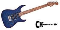 CHARVEL USA Select DK24 HSS 2PT CM QM Blue Burst