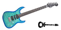 CHARVEL / MJ DK24 HSH 2PT W M /w FMaple, Wenge FB, Caribbean Burst
