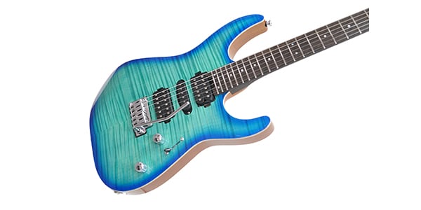 CHARVEL / MJ DK24 HSH 2PT W M /w FMaple, Wenge FB, Caribbean Burst画像3