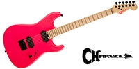 CHARVEL / Ltd Sean Long Sig PM SD 1 HH HT M Maple FB Neon Pink
