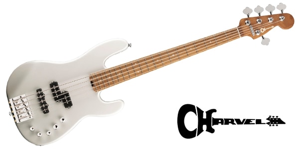 CHARVEL/Pro-Mod San Dimas Bass PJ V Caramelized Maple Platinum Pear