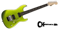 CHARVEL / Pro-Mod San Dimas Style 1 HH FR E Ebony Lime Green Metallic