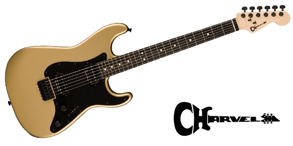 CHARVEL / Pro-Mod So-Cal Style 1 HH HT E Ebony FB Pharaohs Gold