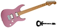 CHARVEL Dinky DK24 HH 2PT CM SATIN BURGUNDY MIST