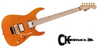 CHARVEL Pro-Mod DK24 HH FR M Mahogany with Quilt Maple Dark Amber