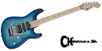 CHARVEL MJ San Dimas Style 1 HSH FR M QM Caribbean Burst