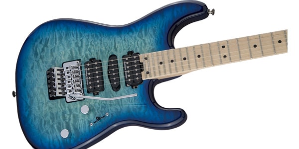 CHARVEL / MJ San Dimas Style 1 HSH FR M QM Caribbean Burst画像3