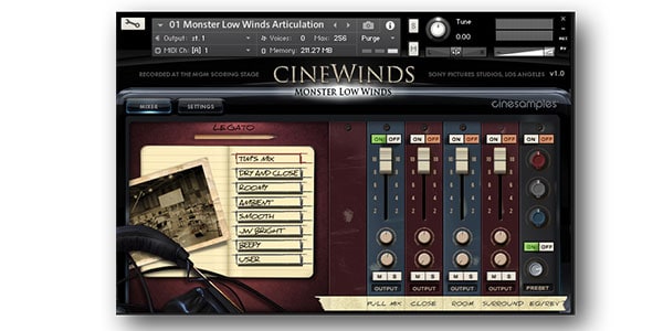Cinesamples / 	CineWinds Monster Low Winds Download delivery画像2