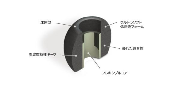 Comply / Tsx-100 3ペア L ブラック 画像2