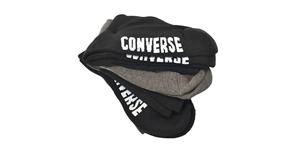 CONVERSE ( ｺﾝﾊﾞｰｽ )  / レッグ部足底パイルスニーカー柄ハーフ丈　3足セット　002画像3