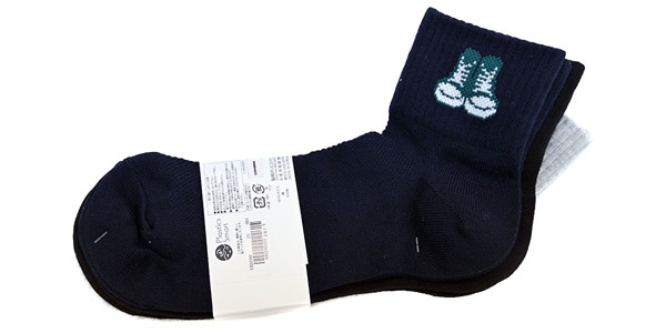 CONVERSE ( ｺﾝﾊﾞｰｽ )  / 甲メッシュ ショート丈 3足セット 25-27cm 001画像2