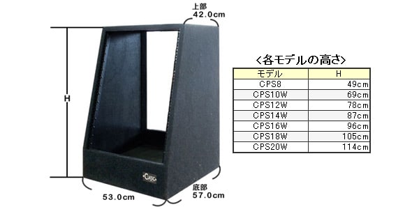 CLASSIC PRO クラシックプロ CPS14W 14Uスタジオラック キャスター付き 送料無料 サウンドハウス