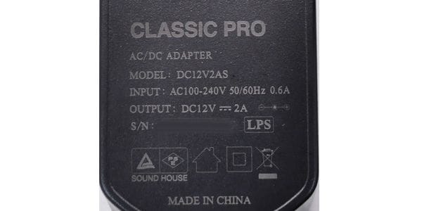 CLASSIC PRO / Power adapter DC12V 2A 2.1mm center positive画像2