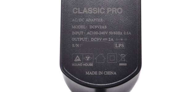 CLASSIC PRO / Power Adapter DC9V 2A 2.1mm Center Plus画像2