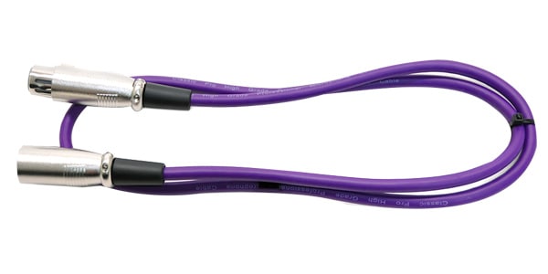 CLASSIC PRO /  MIX010 Purple Microphone cable 1m XLR 画像2