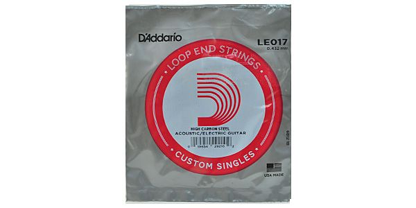 DADDARIO/LE017 Single Plain Steel 017 Loop End